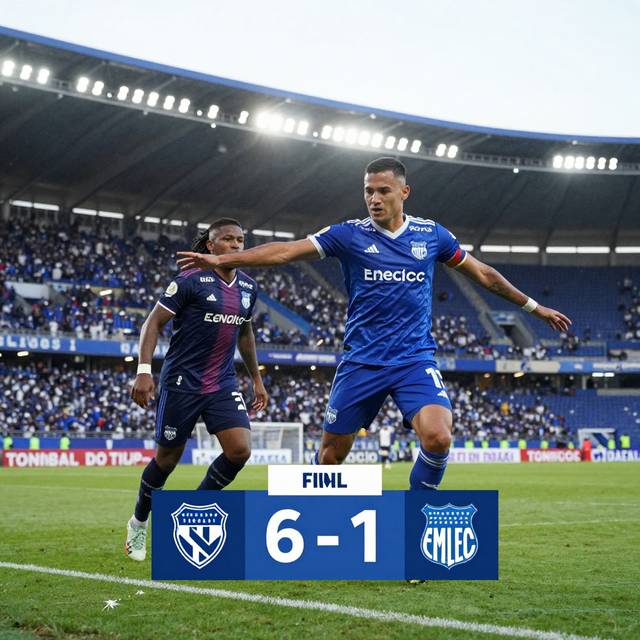 Independiente del Valle vùi dập Emelec 6-1 trên sân nhà tại vòng 20 Liga Pro