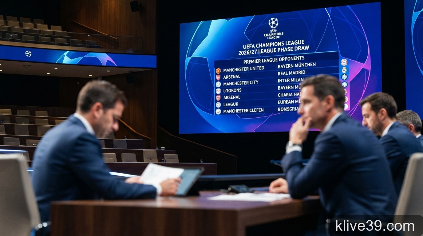 Kết quả bốc thăm Champions League 2026/27: Những ‘cái bẫy’ khó lường cho các ông lớn Ngoại hạng Anh